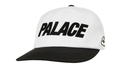 Palace Font Snapback 5-Panel White/Black