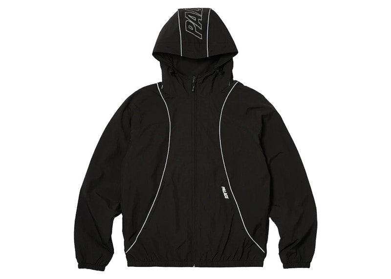 Palace Font Zip Shell Jacket Black/Black