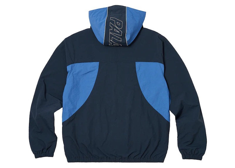 Palace Font Zip Shell Jacket Blue/Airforce