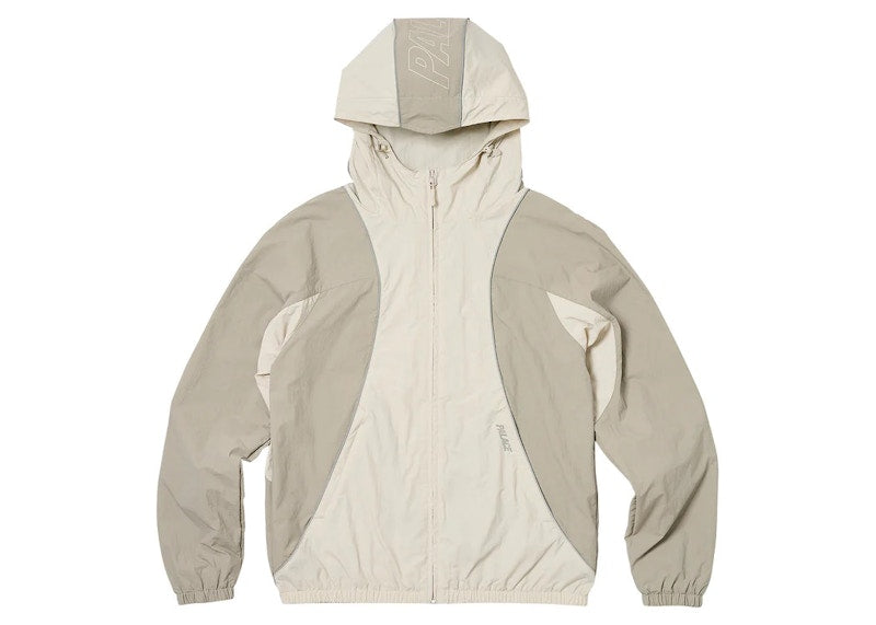 Palace Font Zip Shell Jacket Stone/Grey