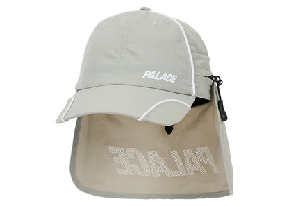 Palace Font Zip Shell Neck Saver 6-Panel Grey