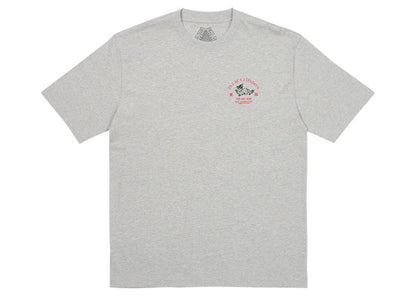 Palace Fortunate T-Shirt Grey Marl