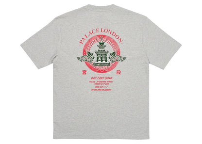 Palace Fortunate T-Shirt Grey Marl