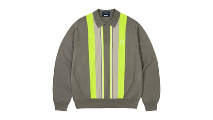 Palace Fred Perry Long Sleeve Knitted Shirt Feather