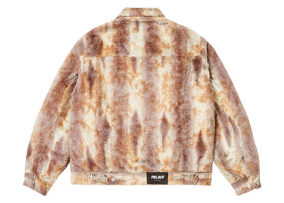 Palace Furry Trucker Jacket Brown