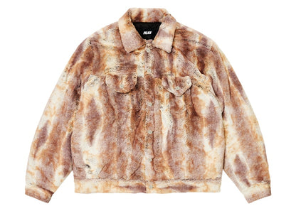 Palace Furry Trucker Jacket Brown