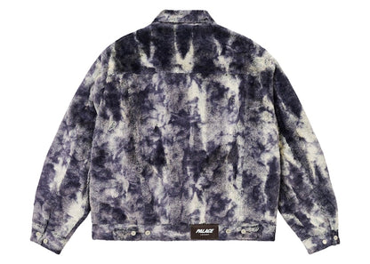 Palace Furry Trucker Jacket Grey