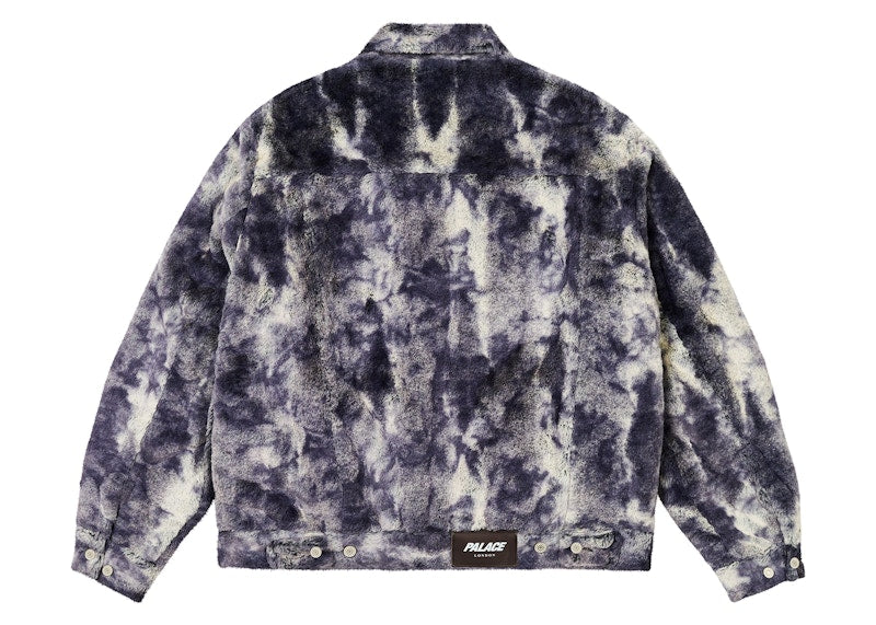 Palace Furry Trucker Jacket Grey