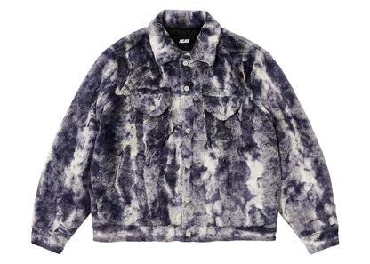 Palace Furry Trucker Jacket Grey