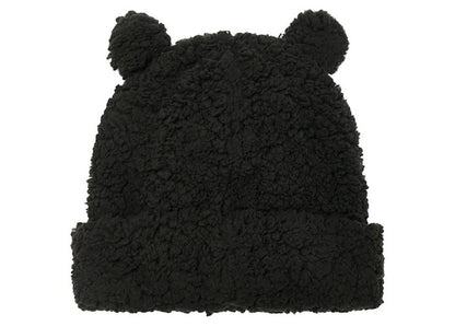 Palace Fuzzy Ear Beanie Black