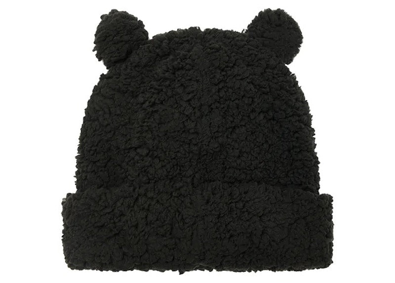Palace Fuzzy Ear Beanie Black