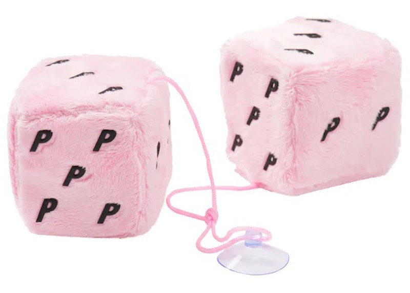 Palace Fuzzy Hanging Dice Pink