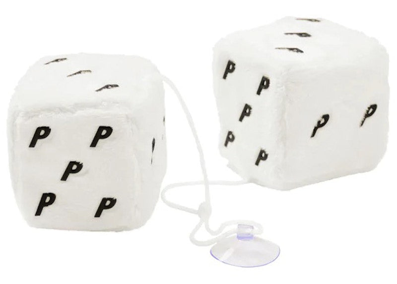 Palace Fuzzy Hanging Dice White