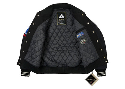 Palace GORE-TEX Going Further Varsity Jacket Black