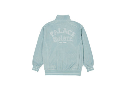 Palace Galore Velour Track Top Light Blue