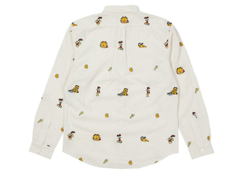 Palace Garfield Boojie Shirt Beige/White