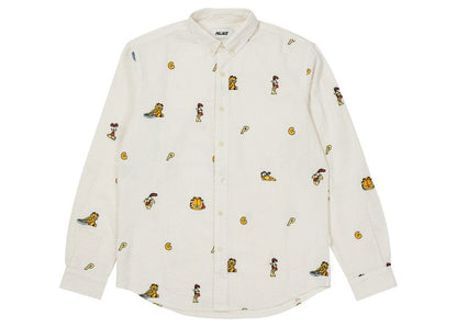 Palace Garfield Boojie Shirt Beige/White