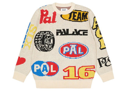 Palace Gassed Knit Ecru