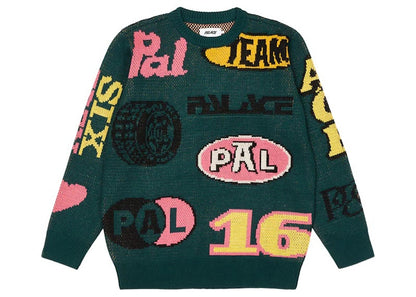 Palace Gassed Knit Green