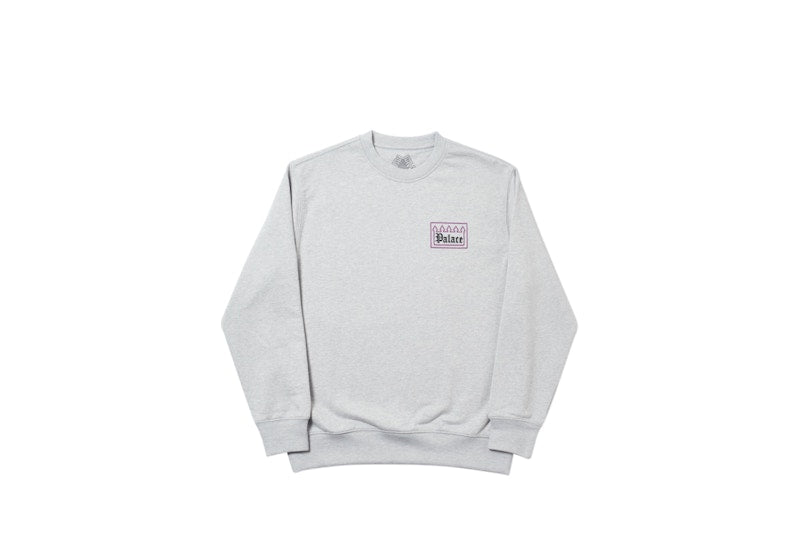 Palace Gated Community Crew Grey Marl