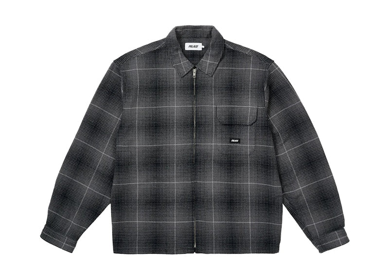 Palace Ghost Zip Shirt Black
