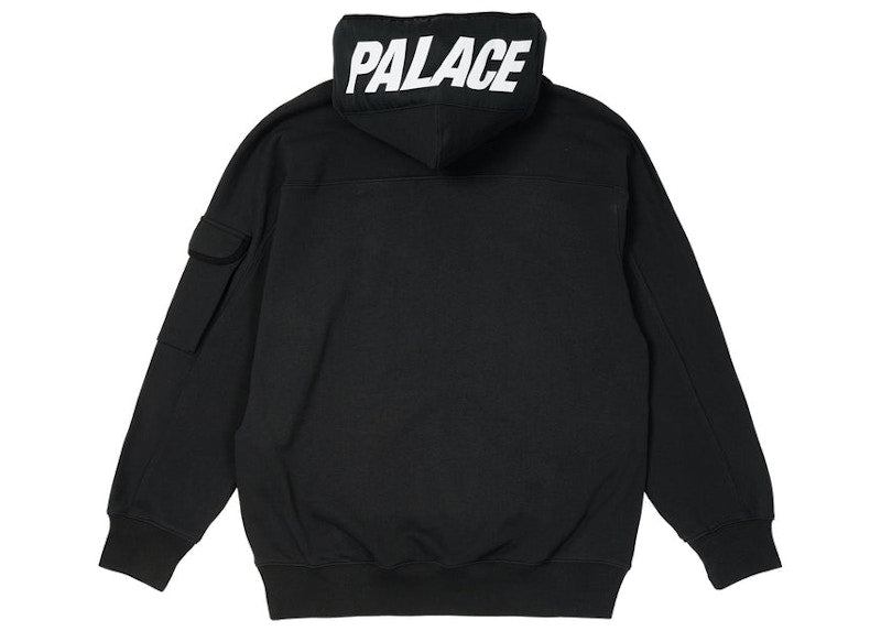 Palace Giant Woven Label Hood Black