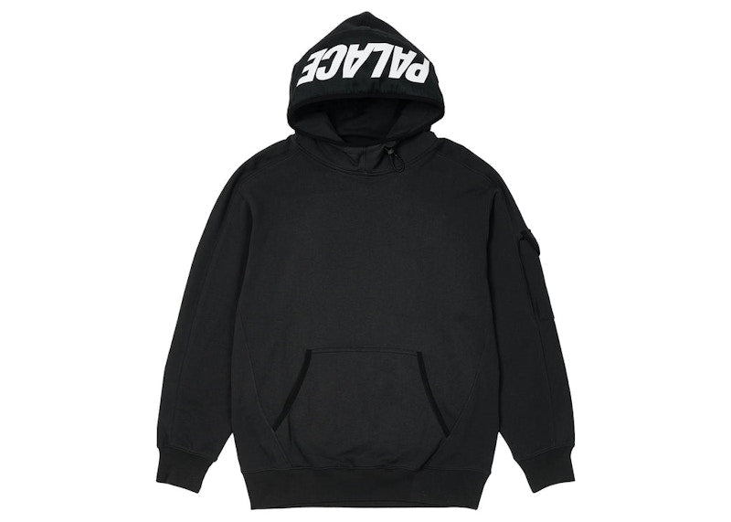 Palace Giant Woven Label Hood Black