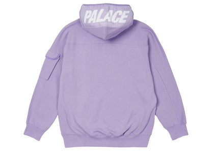 Palace Giant Woven Label Hood Lilac