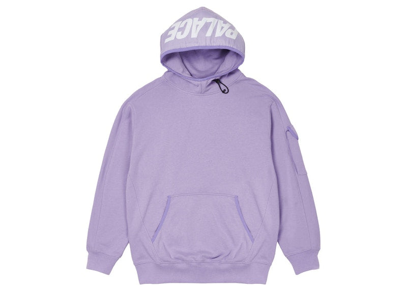 Palace Giant Woven Label Hood Lilac