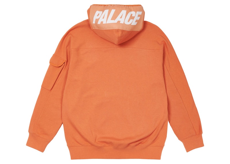 Palace Giant Woven Label Hood Orange