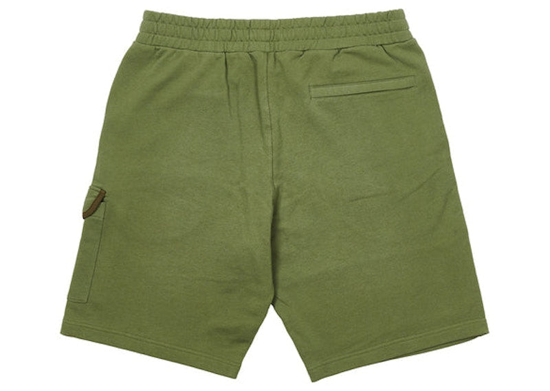 Palace Giant Woven Label Shorts Olive