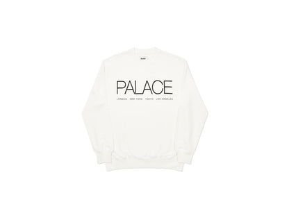 Palace Globaller Crew White