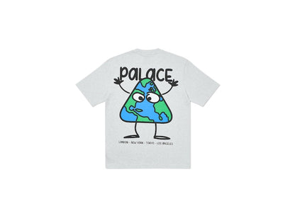 Palace Globlerone T-shirt Grey Marl