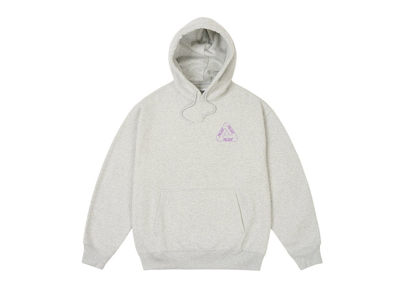 Palace Glow Tri-Ferg Hood Grey Marl