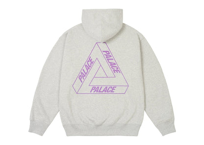 Palace Glow Tri-Ferg Hood Grey Marl