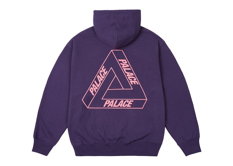 Palace Glow Tri-Ferg Hood Purp