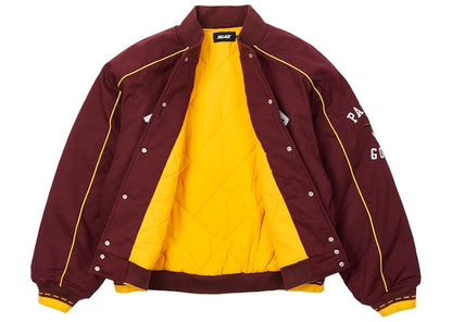 Palace Goats Varsity Jacket Burgundy