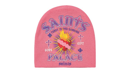 Palace Gods Gift Nein Cuff Beanie Pink