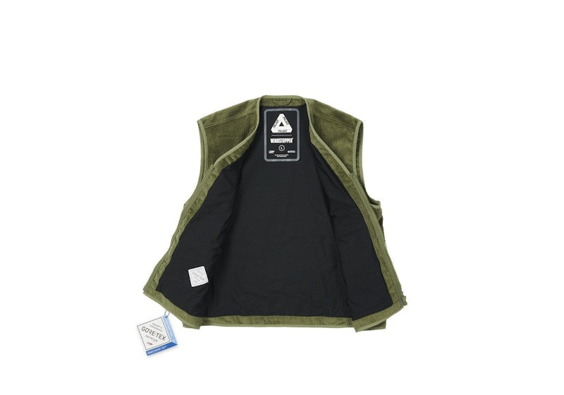 Palace Gore-Tex Infinium Corduroy Vest Green