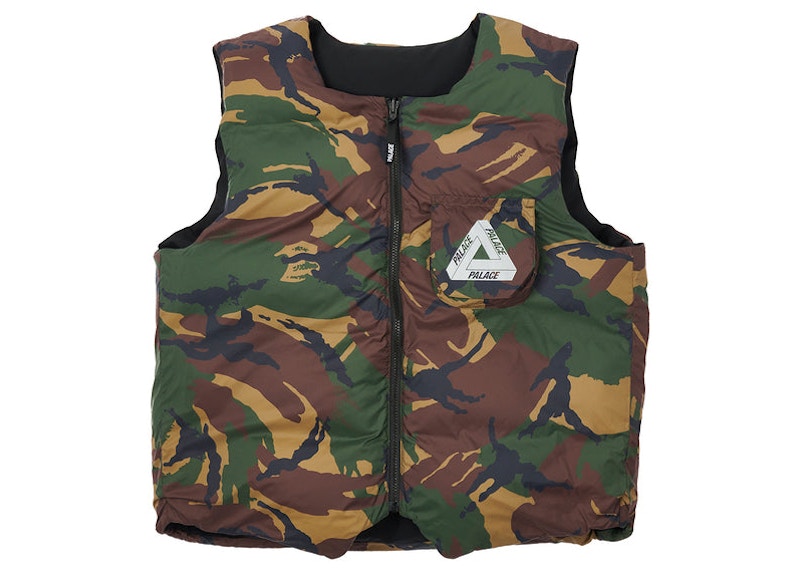 Palace Gore-tex Infinium Reverso Down Vest Black/Urban Camo