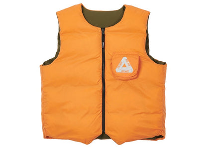 Palace Gore-tex Infinium Reverso Down Vest Olive/Orange