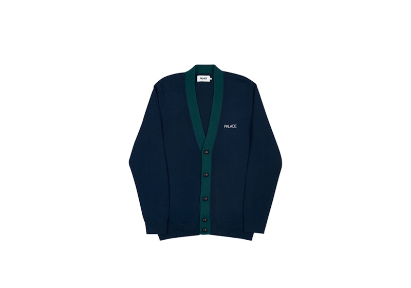 Palace Gramp Ting Cardigan Navy/Green