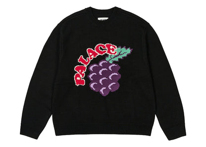 Palace Grape Knit Black