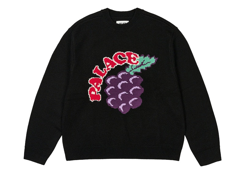 Palace Grape Knit Black