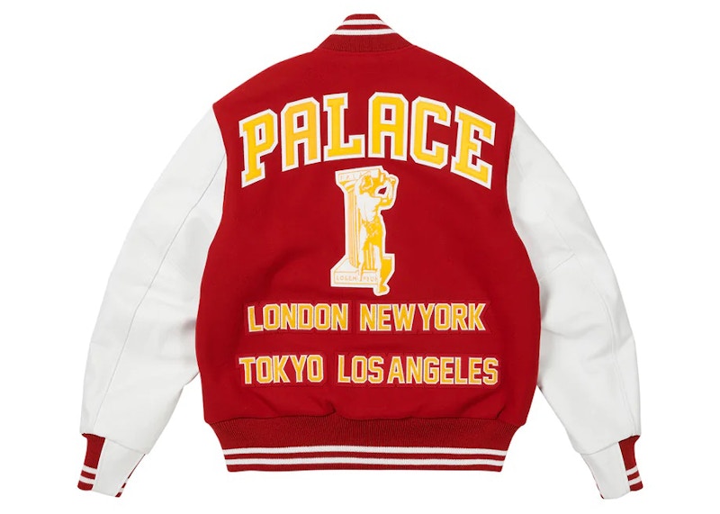 Palace Greek Varsity Jacket Red
