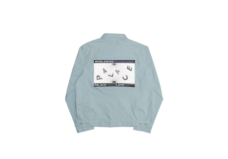 Palace Griddle Shell Jacket Light Blue