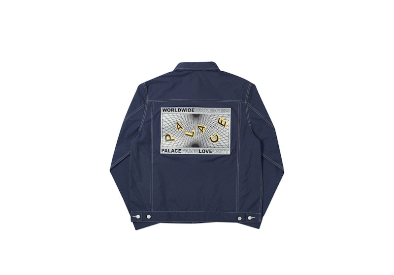 Palace Griddle Shell Jacket Navy