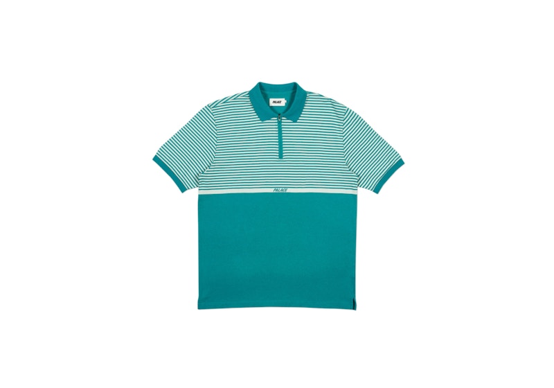 Palace H Stripe Polo Green