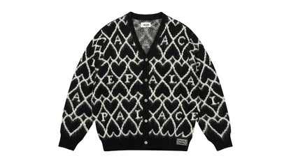 Palace Hairy Heart Knit Black