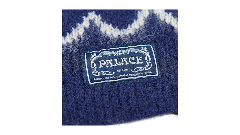 Palace Hairy Heart Knit Blue
